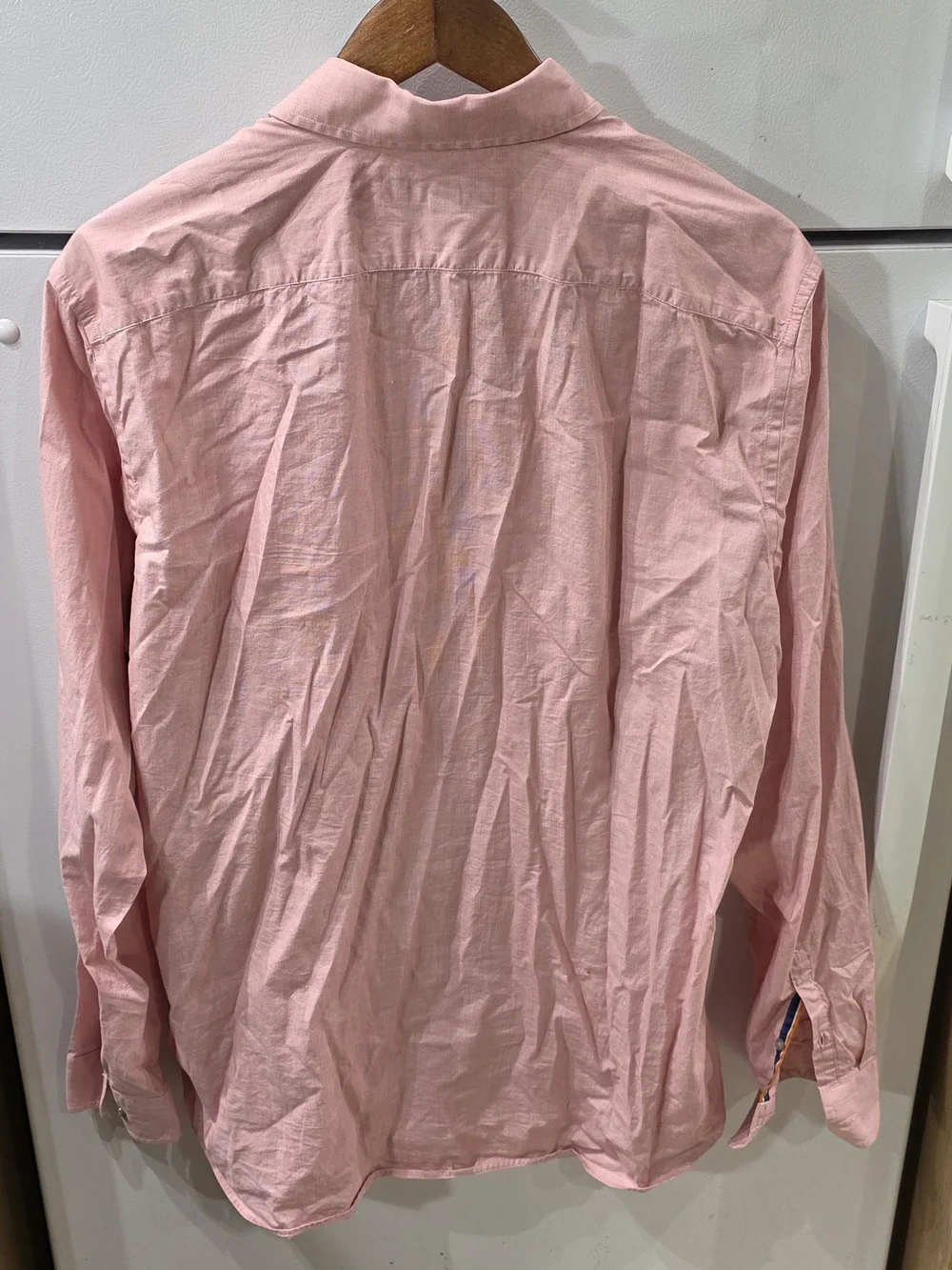 Banana Republic Pink Long-Sleeve Button-Down Shirt